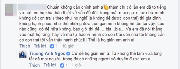 Blv trương anh ngọc quá bức xúc vì ai cũng hỏi sao không đẻ con trai