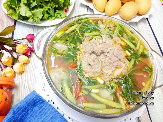 Cách nấu canh cua khoai sọ rau rút thơm ngọt cả nhà thích mê