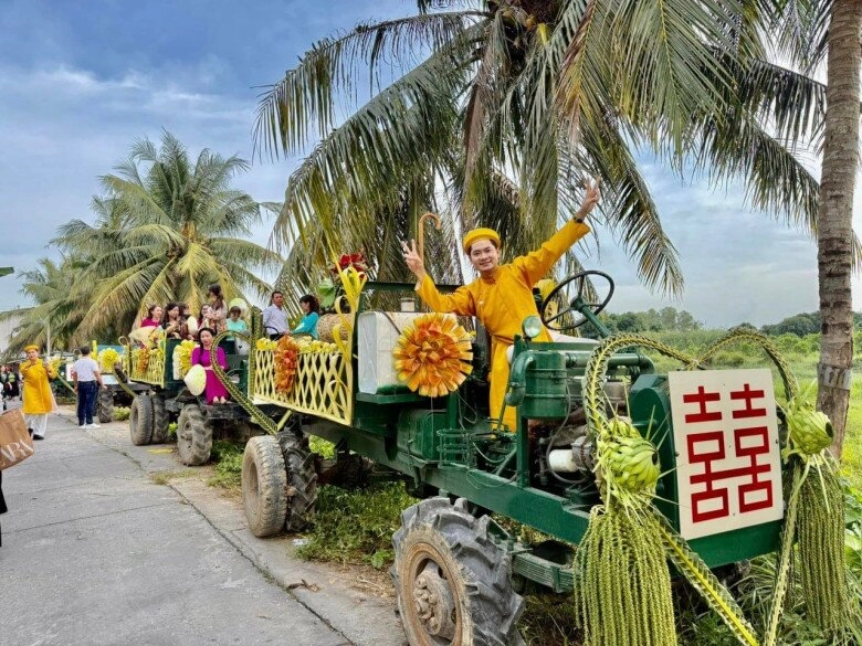 Cổng cưới lá dừa đậm chất miền tây trong đám cưới hà trí quang chuẩn bị hơn 10 ngày chi phí gây bất ngờ