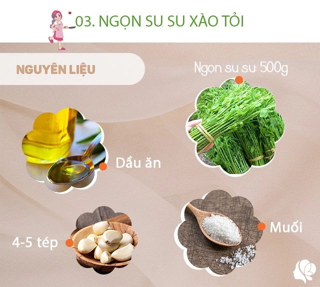 Hôm nay nấu gì cơm tối 3 món giản dị dễ ăn