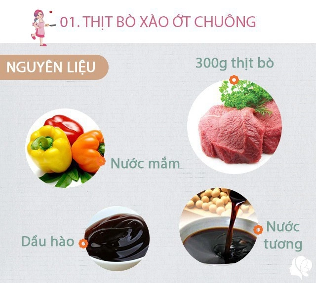 Hôm nay nấu gì thực đơn 3 món ngon dễ nấu cho bữa tối ấm áp