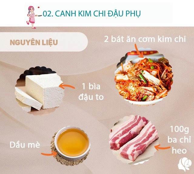 Hôm nay nấu gì thực đơn 3 món ngon dễ nấu cho bữa tối ấm áp