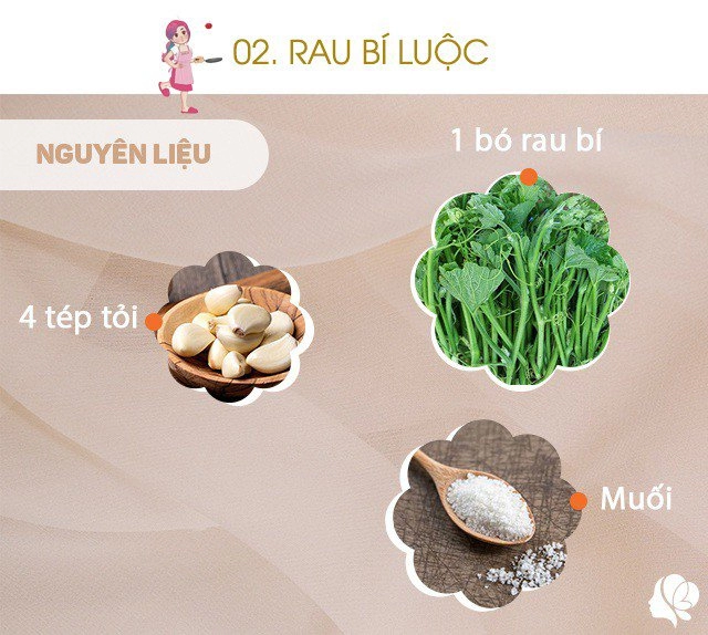 Hôm nay nấu gì thực đơn cơm tối 3 món dễ nấu mà ngon