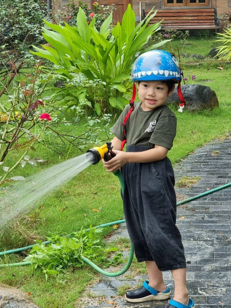 Nsnd xuân bắc bận bịu vẫn làm nông ở biệt phủ ngoại ô khoe cả hoa cả cỏ trong vườn rộng