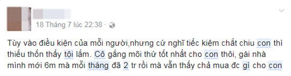 Nuôi 2 con chưa đến 2 triệu đồng tháng mẹ bỉm sữa khiến dân mạng nhảy dựng vì hư cấu