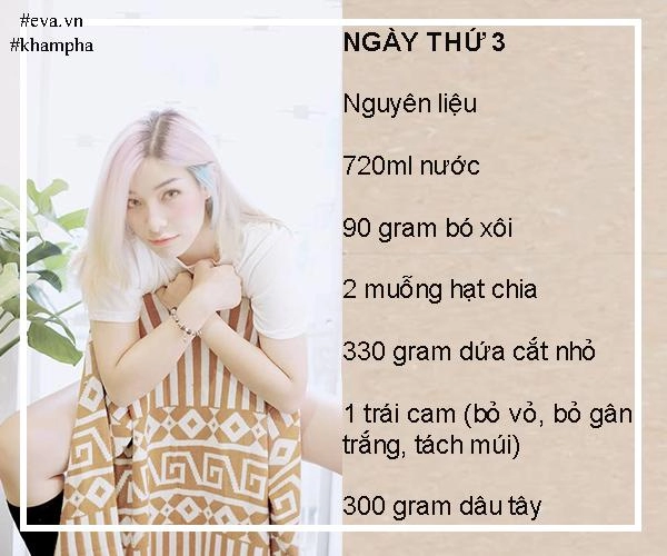 Từng khổ sở vì cân nặng mina liêu áp dụng thực đơn giải khát giảm 4 kg trong 12 ngày