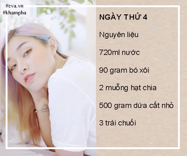 Từng khổ sở vì cân nặng mina liêu áp dụng thực đơn giải khát giảm 4 kg trong 12 ngày