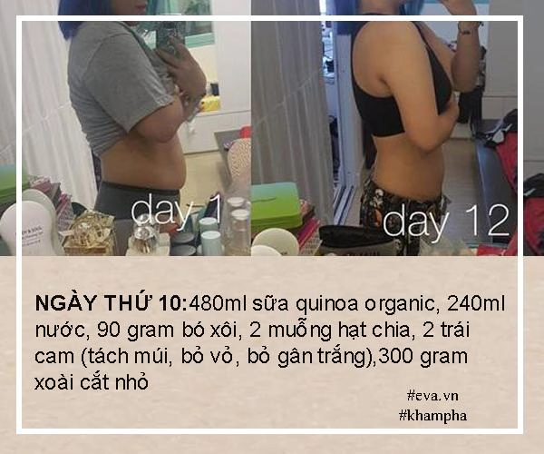 Từng khổ sở vì cân nặng mina liêu áp dụng thực đơn giải khát giảm 4 kg trong 12 ngày