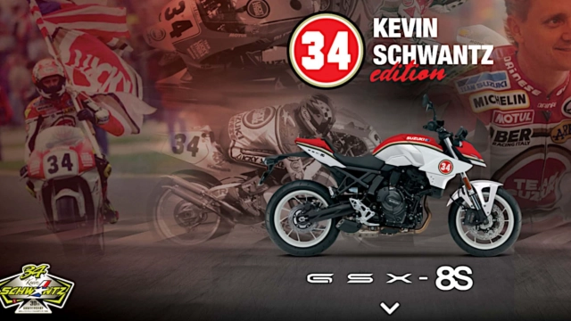 Suzuki italia trình làng phiên bản giới hạn gsx-8s kevin schwantz