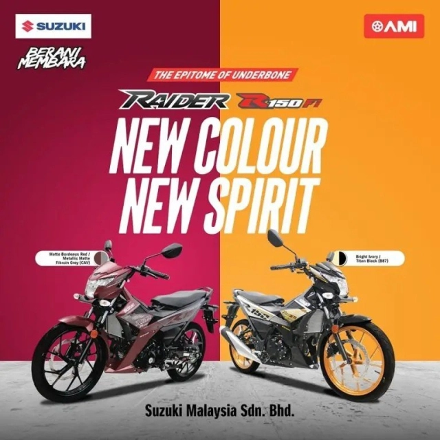 Suzuki raider 2023 tại malaysia lộ diện với giá bán 46 triệu đồng