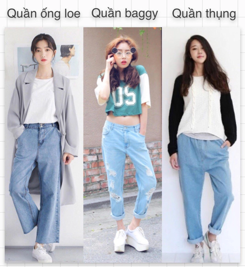 Tuyệt chiêu ít người biết khi chọn quần jeans giúp đùi to bụng mỡ chân cong cũng giấu được