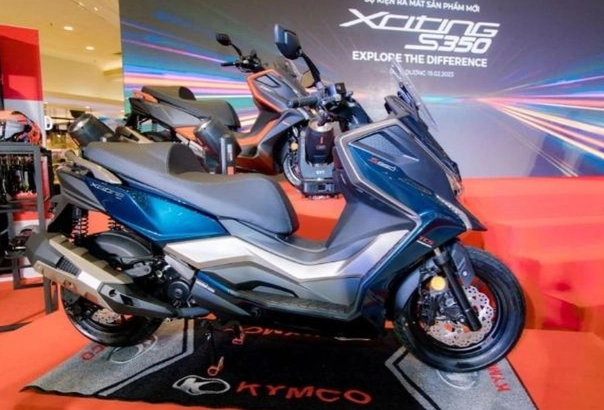 Xe tay ga kymco xciting s350 ra mắt việt nam đối đầu honda sh350i