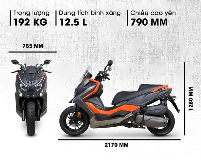 Xe tay ga kymco xciting s350 ra mắt việt nam đối đầu honda sh350i