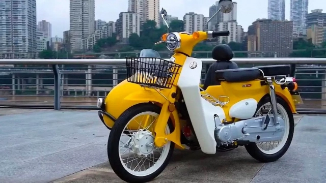 Super cub xuất hiện với cấu hình ba bánh - giá bán hơn 50 triệu đồng