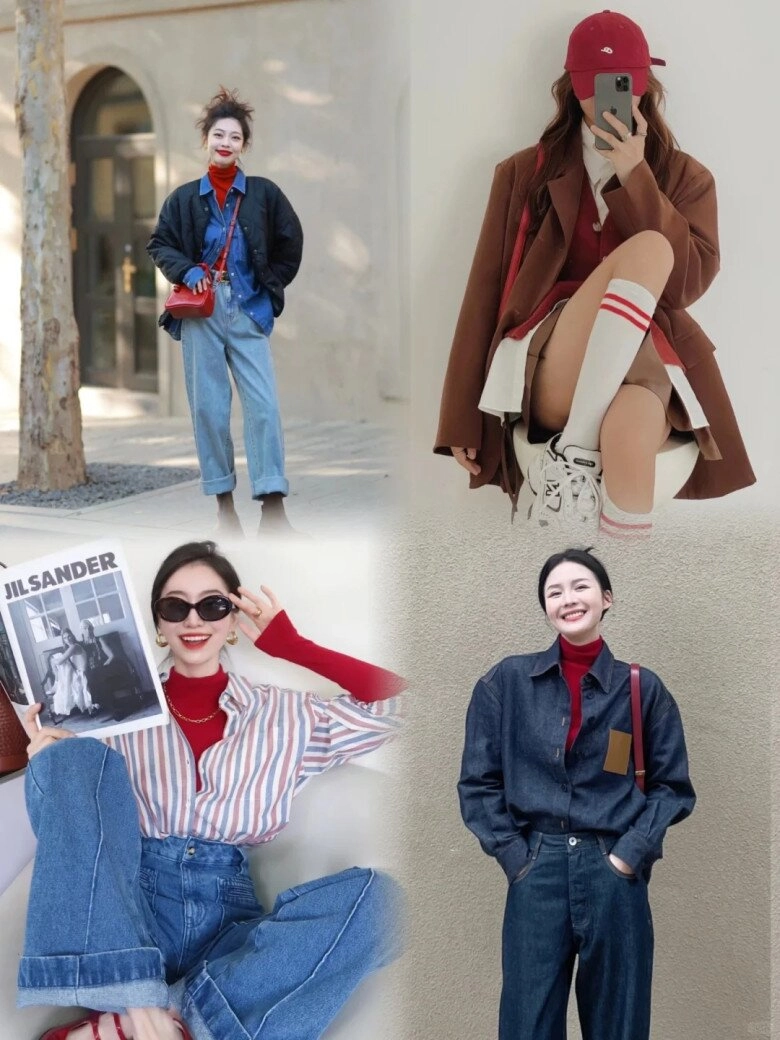 4 món đồ màu đỏ phối cùng quần jeans sành điệu dành cho các nàng cá tính tự tin mặc đẹp khai xuân