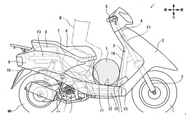 Bằng sáng chế của honda về mẫu xe hoàn toàn mới sử dụng chân ga