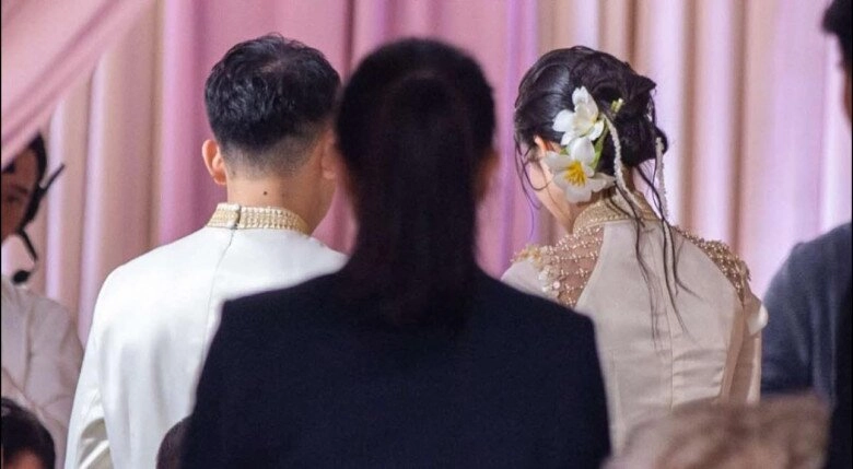 Lộ thiết kế áo dài của á hậu phương nhi và chồng thiếu gia có một chi tiết xứng tầm con dâu tỷ phú số 1 việt nam