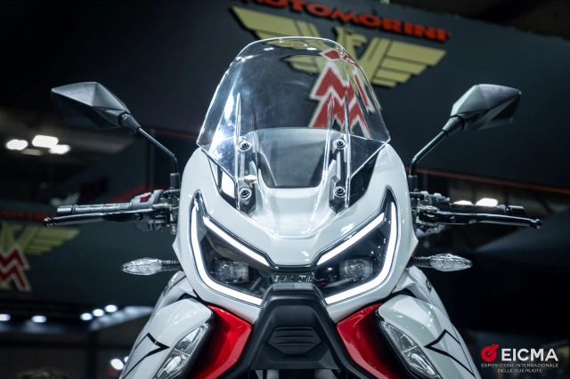 Moto morini trình làng x-cape 1200 với vẻ ngoài ma mị tại eicma 2023