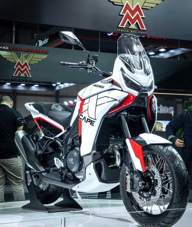 Moto morini trình làng x-cape 1200 với vẻ ngoài ma mị tại eicma 2023
