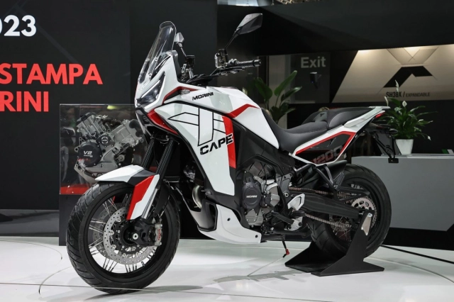 Moto morini trình làng x-cape 1200 với vẻ ngoài ma mị tại eicma 2023