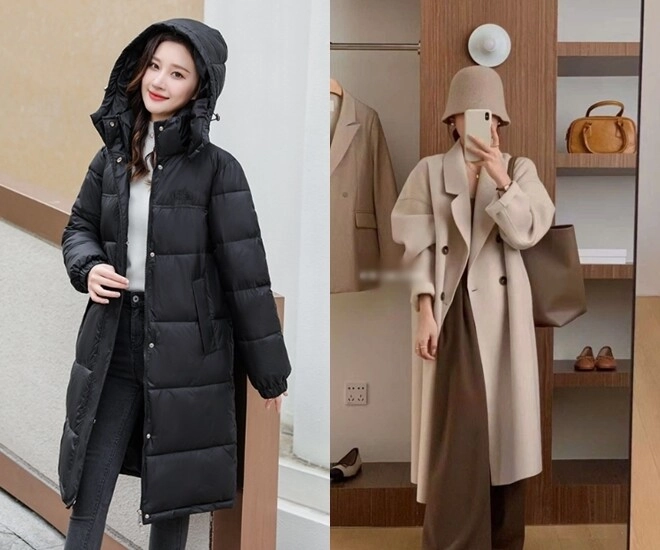 Nên mua áo phao hay áo dạ dáng dài nắm vững những điểm này chị em mua đồ không phí tiền