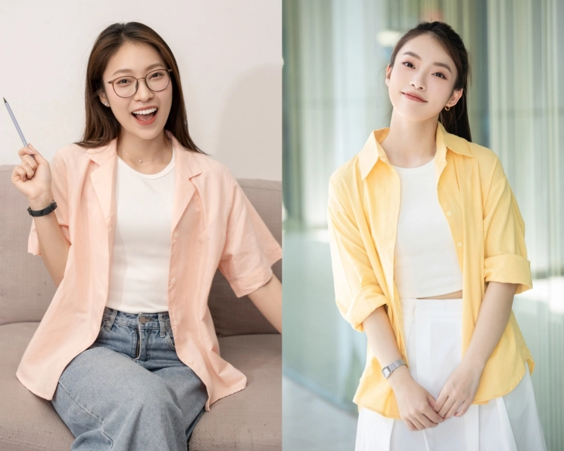 Sở thích diện sơ mi của mc khánh vy
