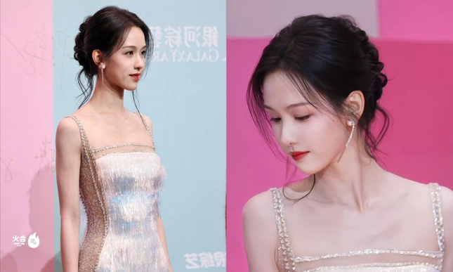 Thảm đỏ đêm hội gào thét 2024 tạo hình điền hi vi vượt bạch lộc ngu thư hân