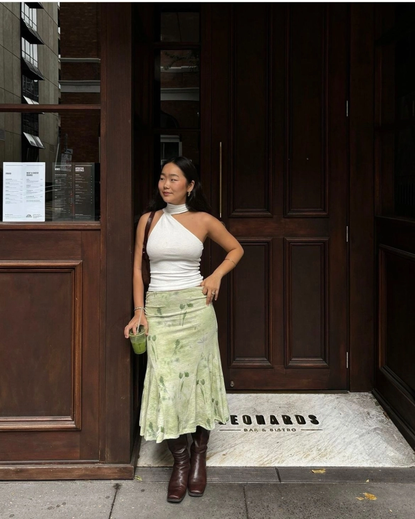 10 kiểu phối đẹp với chân váy midi