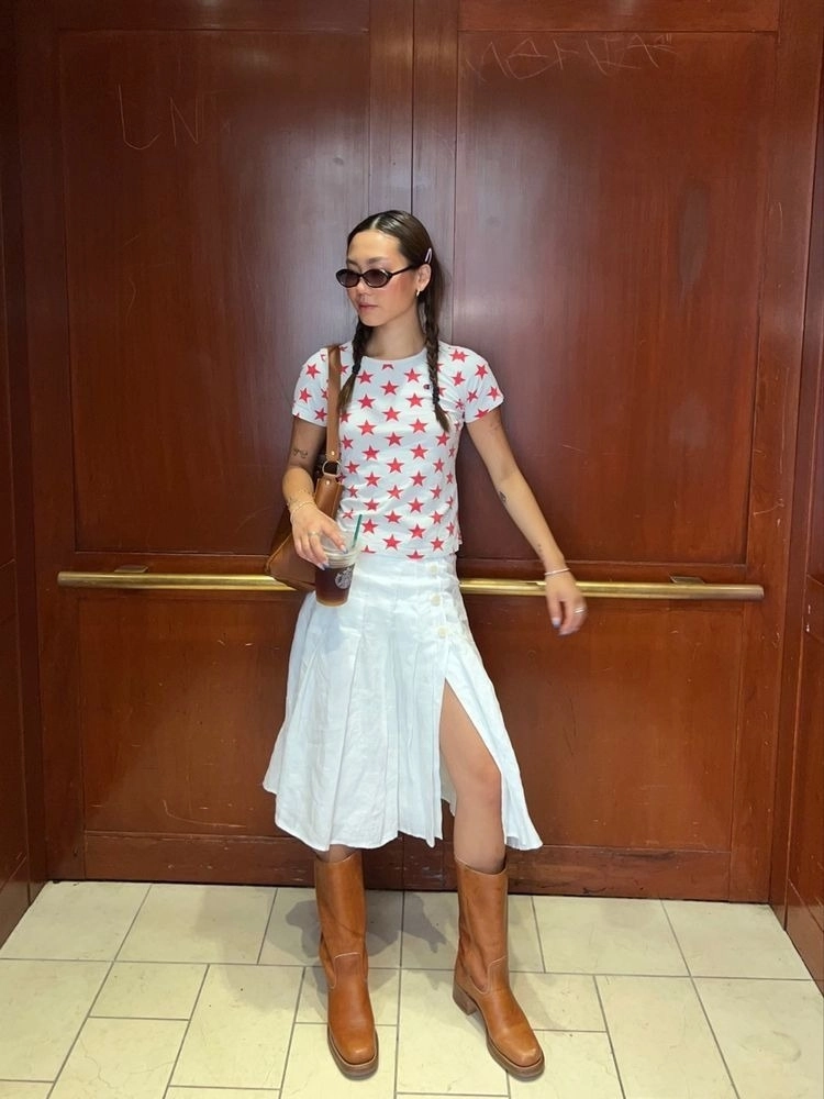 10 kiểu phối đẹp với chân váy midi