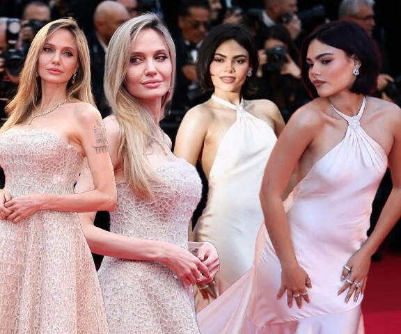 2 chiếc váy dạ hội từ việt nam tỏa sáng rực rỡ trên thảm đỏ cannes