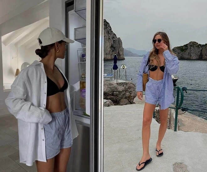 8 cách phối sơ mi đi biển chuẩn fashionista mặc xong nhan sắc thăng hạng cứ chụp ảnh là xinh hết nấc