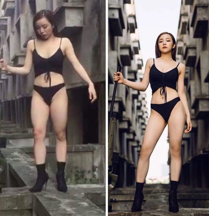 Ảnh thật núc ních mỡ hotgirl việt bị tố lừa dân mạng chứ không hề bốc lửa như hình