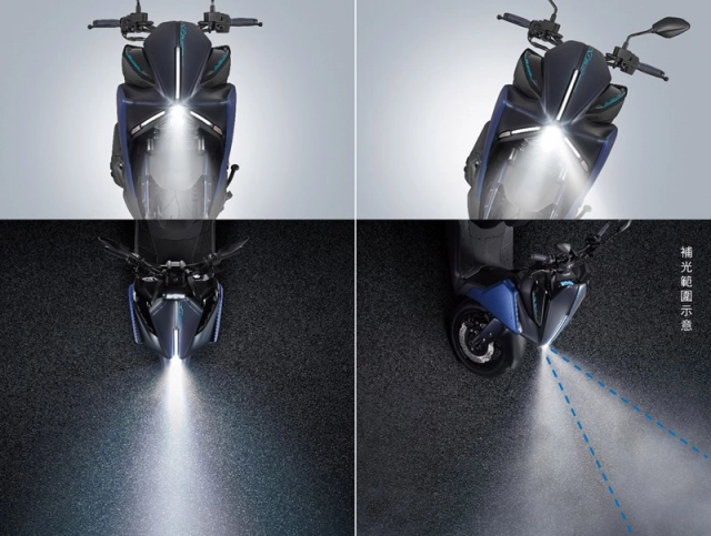 Augur 2025 được yamaha nâng tầm công nghệ đèn lái để thích nghi với mùa mưa