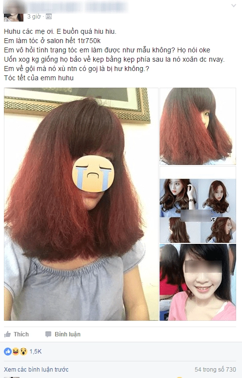 Bi hài chuyện làm tóc ăn tết người vừa bị hỏng vừa tốn 2 triệu kẻ khóc không thành tiếng