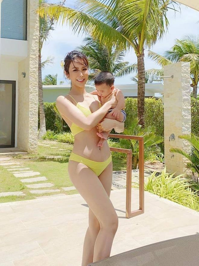 Bst bikini nhỏ xíu chặt đẹp hội chị em độc thân của mẹ bỉm diệp lâm anh bốc lửa thế này thảo nào trai trẻ mê tít