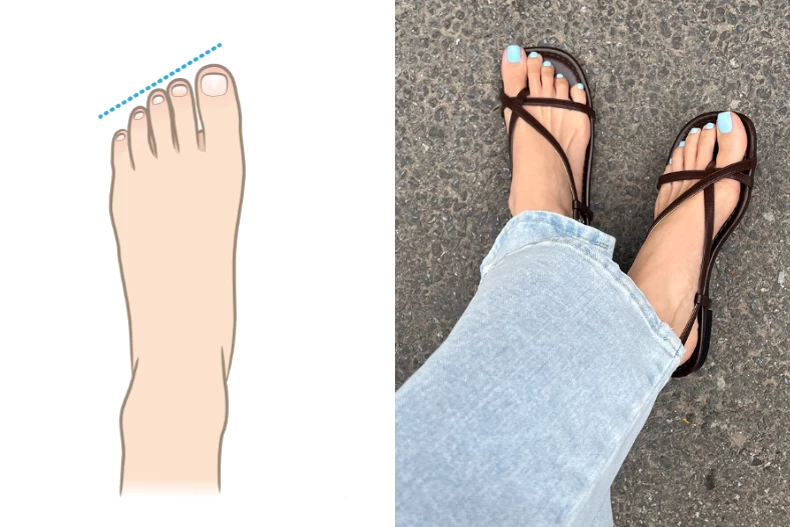 Cách chọn giày sandals chuẩn dáng chân vừa đẹp vừa thon đi hoài không mỏi