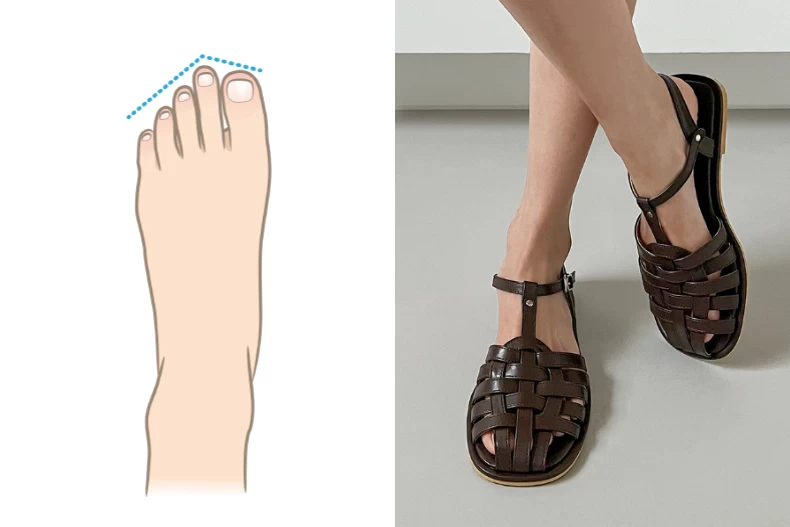 Cách chọn giày sandals chuẩn dáng chân vừa đẹp vừa thon đi hoài không mỏi