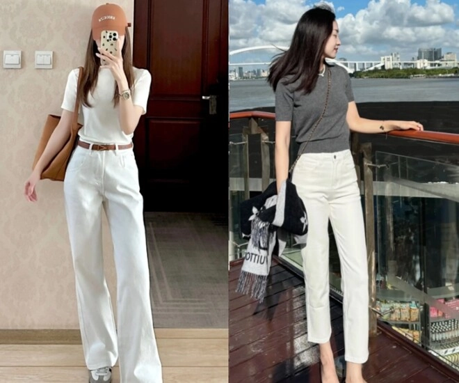 Chỉ cần một chiếc quần thần thánh này phụ nữ 40 mặc với sơ mi hay áo phông đều trông như tổng tài