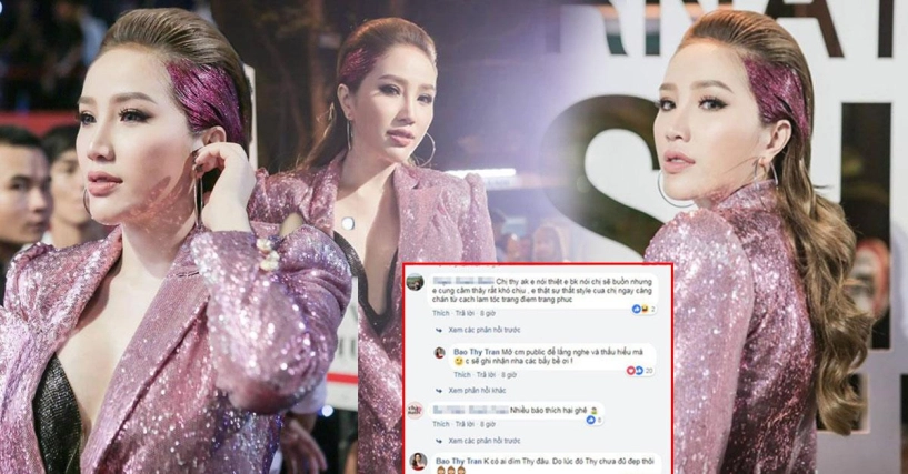 công chúa bong bóng bảo thy đáp trả dân mạng vì bị chê một màu từ make up đến tóc