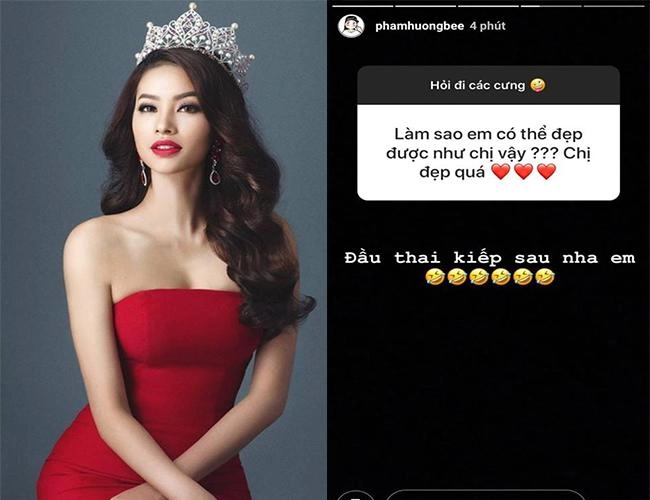 Cũng trả lời làm sao để đẹp lan khuê được khen phạm hương gặp phản ứng