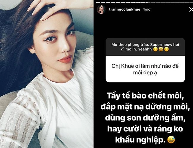 Cũng trả lời làm sao để đẹp lan khuê được khen phạm hương gặp phản ứng