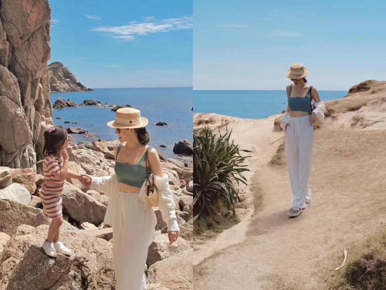 Đi biển không mặc bikini dâu hào môn phanh lee lên đồ chứng minh khí chất chuẩn phu nhân hào môn