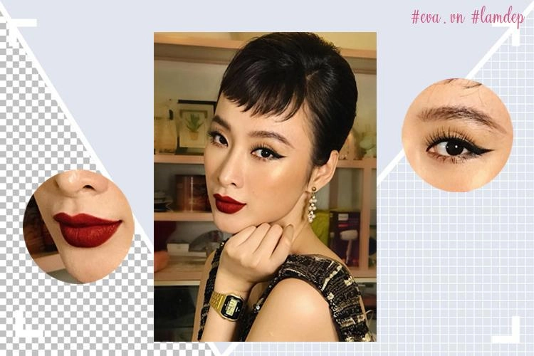 Elly trần trở lại với lông mày đích thực trong khi đó lông mày hà anh bỏ chủ đi chơi