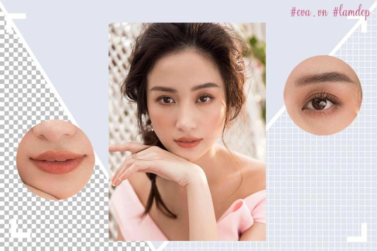 Elly trần trở lại với lông mày đích thực trong khi đó lông mày hà anh bỏ chủ đi chơi