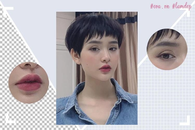 Elly trần trở lại với lông mày đích thực trong khi đó lông mày hà anh bỏ chủ đi chơi