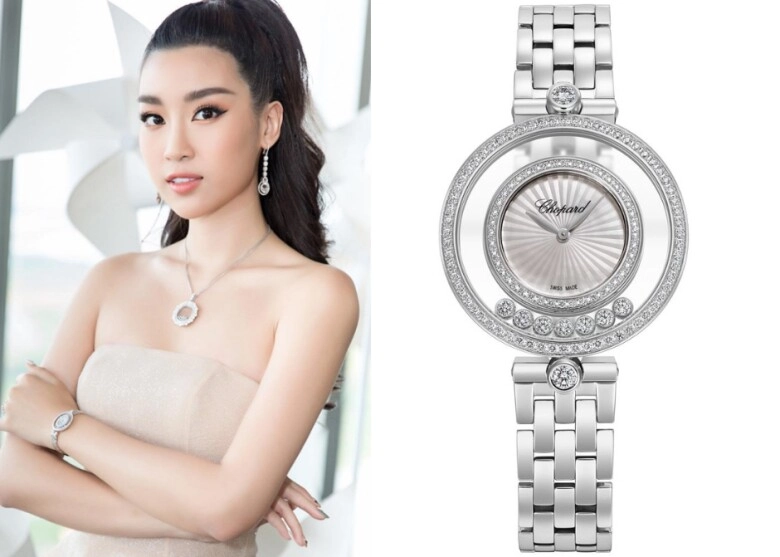 hoa hậu nghèo nhất việt nam từng đeo hồng hồ vài trăm triệu nay có bộ sưu tập gần 10 tỷ đeo món gần 7 tỷ đi bên chồng