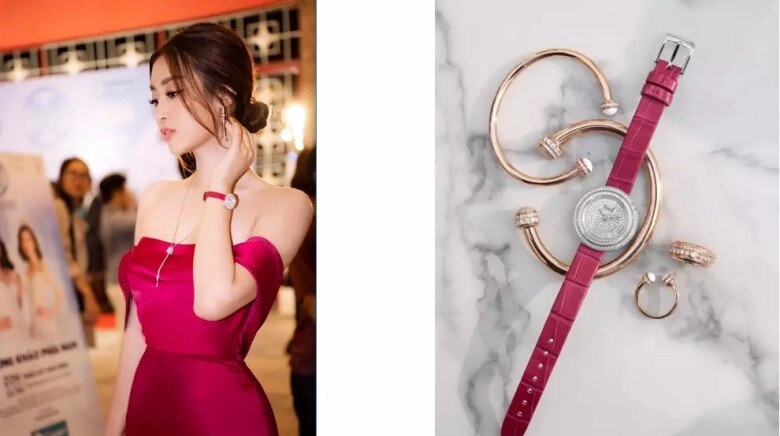 hoa hậu nghèo nhất việt nam từng đeo hồng hồ vài trăm triệu nay có bộ sưu tập gần 10 tỷ đeo món gần 7 tỷ đi bên chồng