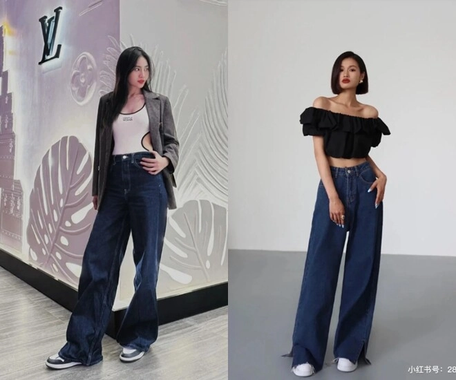Hội sành mặc đang đua nhau săn lùng quần jeans màu gì mà lên dáng đỉnh mặc đâu nổi đó