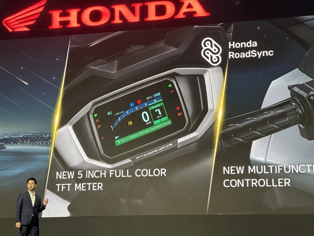 Honda forza 350 2025 đã được cập nhật màn hình tft 5 inch mới