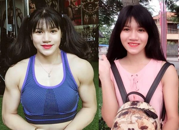Không phải photoshop cô gái đồng nai này có body lực điền chàng trai nào cũng khiếp sợ